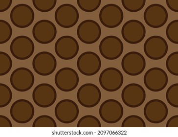 Geometric seamless pattern with circles for packaging design.
