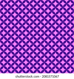 Geometric seamless pattern from circles purple and pink color