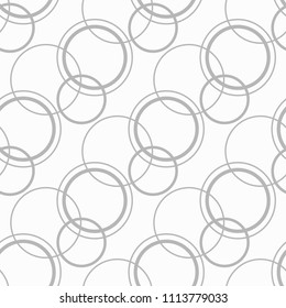 Geometric seamless pattern. Circles and rings
