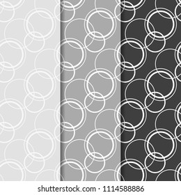 Geometric seamless pattern. Circles and rings