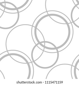 Geometric seamless pattern. Circles and rings