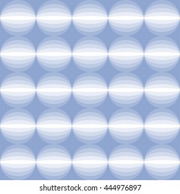 Geometric seamless pattern with circles, serenity and white gradient background, vector illustration