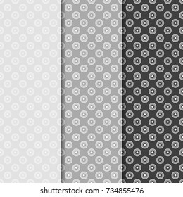 Geometric seamless pattern. Circles, stars