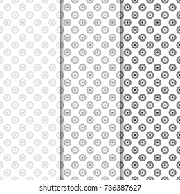 Geometric seamless pattern. Circles, stars
