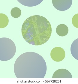 Geometric seamless pattern with circles.Endless vector background with pastel colors.Eps 10
