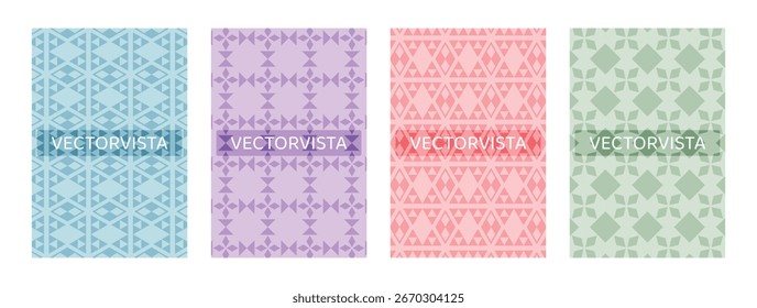 geometric seamless pattern collection with abstract diamond shape for background and wallpaper