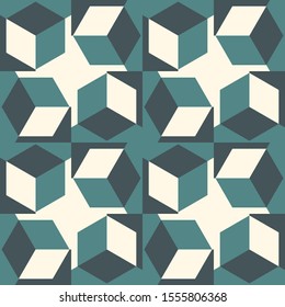 Geometric seamless pattern in color, bright geometric background, colorful vector illustration.