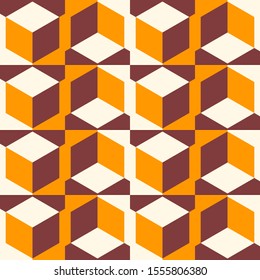 Geometric seamless pattern in color, bright geometric background, colorful vector illustration.