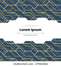 Geometric seamless pattern of color lines