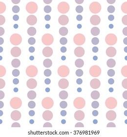 Geometric seamless pattern in color of the year 2016. Abstract simple line circles design. Rose quartz and serenity violet gradient transition colors.