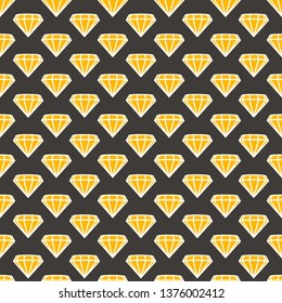 Geometric seamless pattern. Colored diamonds in 3D style.