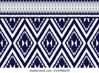Geometric seamless pattern. Colored red and beige design on blue background for wallpapers, textile and fabrics. Black  white design on grey background.