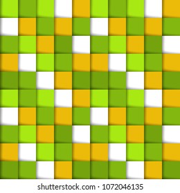 Geometric seamless pattern. Colored squares. Vector illustration