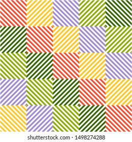 Geometric seamless pattern colorful. Abstract wallpaper in vector. Trendy concept design. Eps10