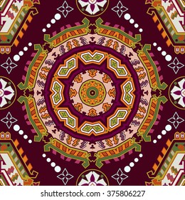 Geometric seamless pattern. Colorful abstract background. 