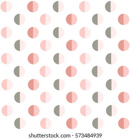 Geometric seamless pattern with colorful circles