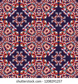 Geometric seamless pattern, colorful modern design texture. Vector abstract background for textile, surface, decor design.