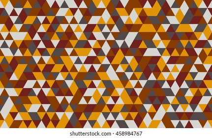 Geometric seamless pattern with colorful triangles. Abstract mosaic background. Vector illustration.