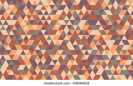 Geometric seamless pattern with colorful triangles. Abstract mosaic background. Vector illustration.
