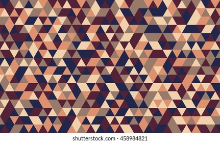 Geometric seamless pattern with colorful triangles. Abstract mosaic background. Vector illustration.