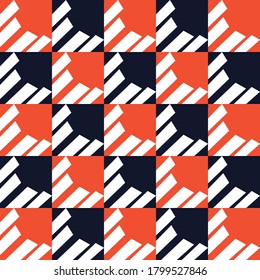 Geometric seamless pattern. Colorful vector design. Simple vector illustration. Texture for backround, fabric, wrapping paper.