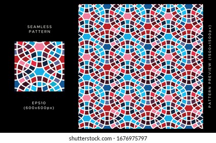 Patrón geométrico sin fisuras. diseño colorido sobre un fondo blanco. Tejido, tela, envoltura. Textura abstracta moderna y elegante. Ilustración vectorial.