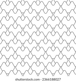 Geometric seamless pattern. Composition of abstract elements, a template for creative ideas and design