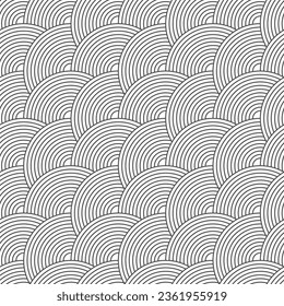 Geometric seamless pattern. Composition of circular elements, a template for creative ideas and design
