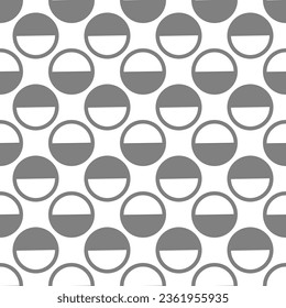 Geometric seamless pattern. Composition of round elements. Template for creative ideas and design