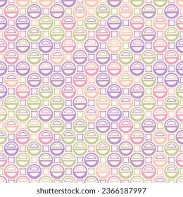 Geometric seamless pattern. A composition of round and square elements. Template for creative ideas and design
