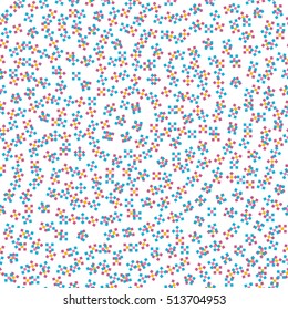 Geometric seamless pattern - confetti square dot,party