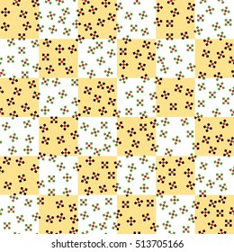 Geometric seamless pattern - confetti square dot,Christmas