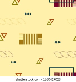 Geometric seamless pattern. Creative abstract vector background. Design for background, decorate, greeting card, poster and web banner.