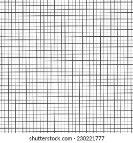 Geometric seamless pattern with cross lines. Monochrome black and white texture. Neutral background. Vector illustration