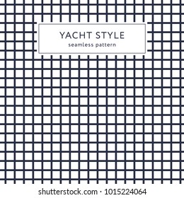 Geometric seamless pattern with crossing lines. Yacht style design. Abstract textured background design. Vector illustration for minimalistic design. Modern elegant wallpaper.