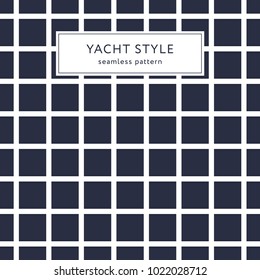 Geometric seamless pattern with crossing lines. Yacht style design. Abstract textured background design. Vector illustration for minimalistic design. Modern elegant wallpaper.