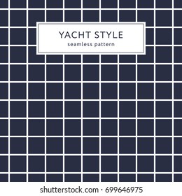 Geometric seamless pattern with crossing lines. Yacht style design. Abstract textured background design. Vector illustration for minimalistic design. Modern elegant wallpaper.