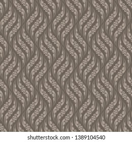 The geometric seamless pattern with curve lines. vintage vector background.