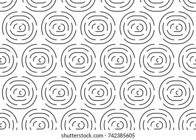 Geometric seamless pattern with curves