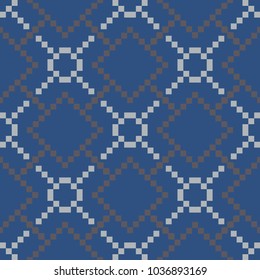 Geometric seamless pattern. Dark blue background for wallpapers, textile and fabrics