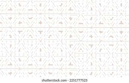 Geometric seamless pattern. Decorative backdrop for textile. Monochrome ornament for design 
