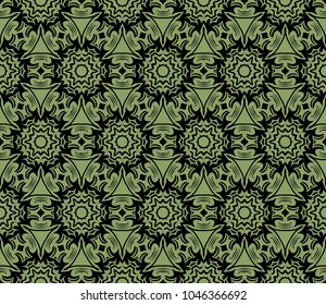 Geometric seamless pattern. Decorative floral style. Art deco. Vector illustration
