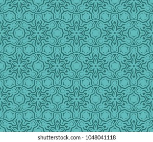 Geometric seamless pattern. Decorative floral style. Art deco. Vector illustration