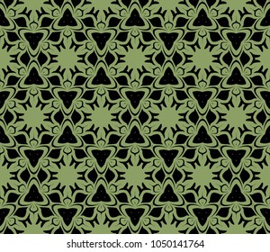 Geometric seamless pattern. Decorative floral style. Art deco. Vector illustration