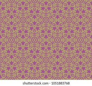 Geometric seamless pattern. Decorative floral style. Art deco. Vector illustration