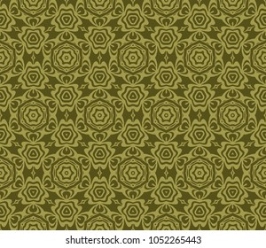 Geometric seamless pattern. Decorative floral style. Art deco. Vector illustration