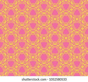 Geometric seamless pattern. Decorative floral style. Art deco. Vector illustration