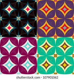 Geometric Seamless Pattern Decorative Ornament Backdrop Pattern for Fabric, Textile.