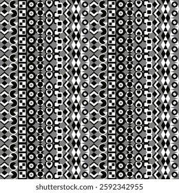 Geometric seamless pattern design for fabric print, cloth, dress, carpet, curtains, border, background and wallpaper.