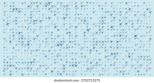 Geometric seamless pattern. Design for fabric, cloth, eps, blue color theme
